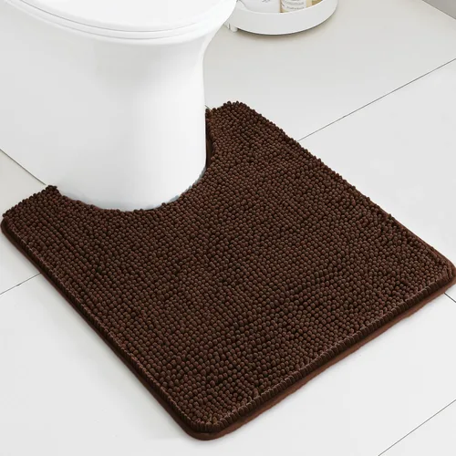 Miniatura 243 de Alfombra de baño pequeña de 12 x 18 pulgadas, lavable y absorbente, antideslizante, alfombra de baño de felpilla gruesa y suave para baño, ducha
