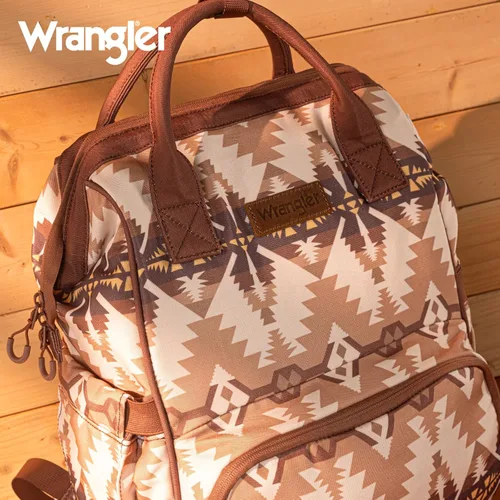Miniatura 2 de Mochila para pañales Montana West Wrangler Callie con correas para cochecito, bolso de viaje multifunción para bebé al estilo sureño WG2210-9110TN