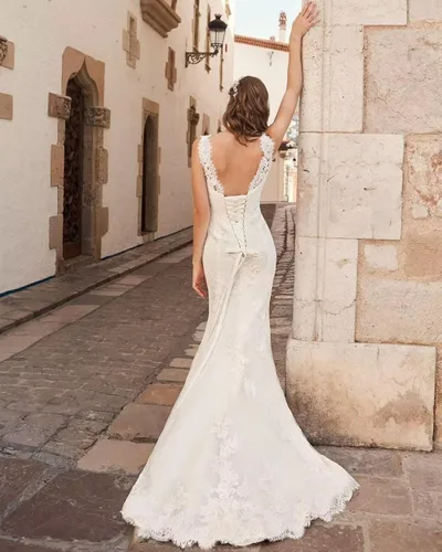 Miniatura 2 de Cadoly Vestido de baile de encaje para novia 2022 vestidos de boda para novia con mangas