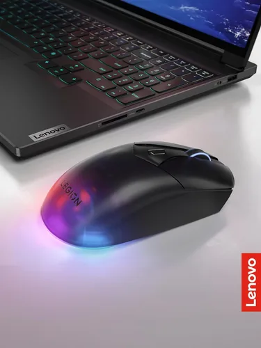 Miniatura 3 de Lenovo Legion M410 Mouse Inalámbrico RGB para Juegos – Mouse de 6 Botones con Agarre Palmar con 16,000 DPI, Batería Recargable de 53 Horas