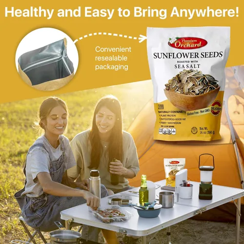 Miniatura 5 de MIXED NUTS - Semillas de girasol tostadas de Premium Orchard – Semillas de girasol originales ligeramente saladas en cáscara con sal marina, sin