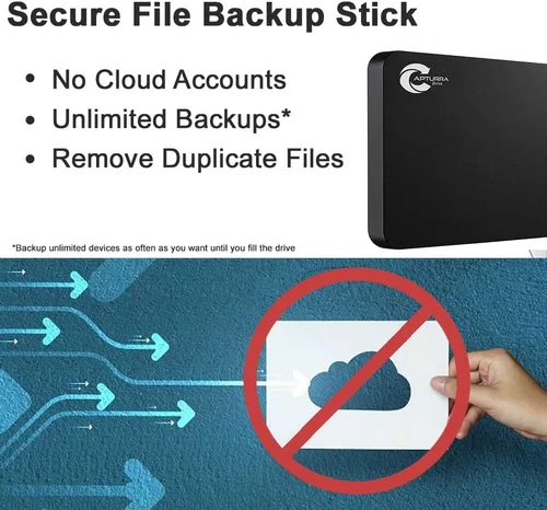 Miniatura 4 de Capturra Action Drive 1TB Unidad de almacenamiento y copia de seguridad automatizada de fotos y archivos para computadoras y equipos de vigilancia