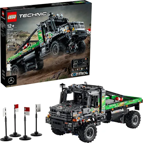 Miniatura 8 de LEGO Technic 4x4 Mercedes-Benz Zetros Trial Truck 42129 Kit de construcción; explora un potente camión de juguete controlado por aplicación; nuevo