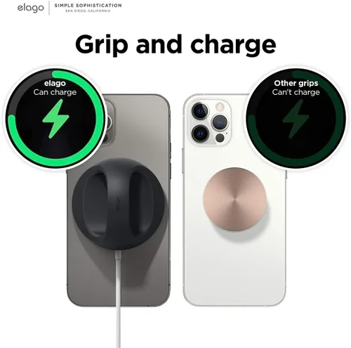 Miniatura 6 de elago Soporte de agarre compatible con cargador MagSafe, soporte para teléfono compatible con iPhone 16/15/14/13/12, diseñado para modo de mesita