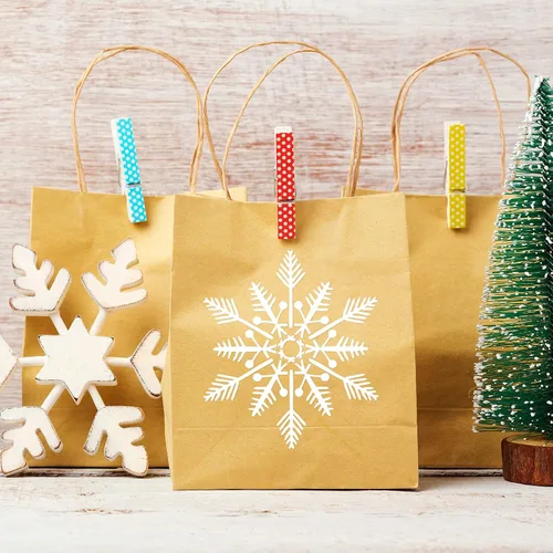 Miniatura 7 de 8 plantillas de copo de nieve de Navidad PET grandes plantillas de pintura de invierno reutilizables plantillas de vacaciones delicadas copos