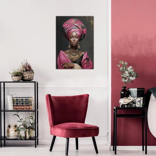Miniatura 148 de Arte de pared afroamericano, decoración de rey y reina bailarín negro para sala de estar, arte de pareja de amor negro para dormitorio, lienzo