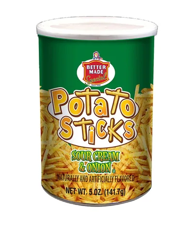 Miniatura 3 de Better Made Palitos de patata de 5 onzas, recipiente (crema agria y cebolla, bandeja para 12 latas), palitos de patata Shoestring, sin gluten