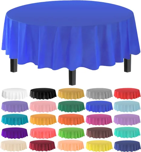 Miniatura 25 de allgala Mantel desechable a prueba de agua, paquete de 6 manteles de 54 x 108 pulgadas, marrón, para fiestas, cumpleaños, bodas, picnic, fiestas