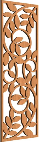 Miniatura 36 de 9 3/8"W x 24 3/8"H x 1/4"T Utica Decorativo Fretwork Madera Paneles de Pared, Abedul