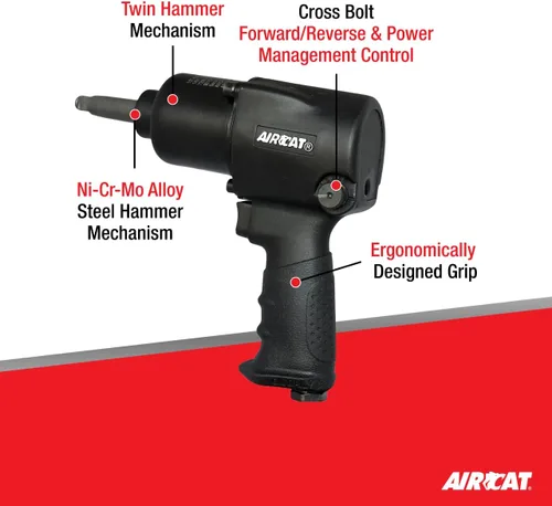 Miniatura 2 de AIRCAT 1431-2 1/2" Impacto con yunque de 2", negro