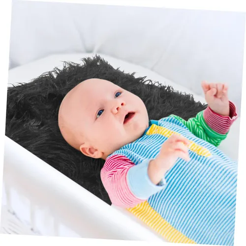 Miniatura 5 de Toyvian Trajes de piel sintética para niña recién nacida, accesorios para sesión de fotos de bebé, manta para niños recién nacidos, mantas