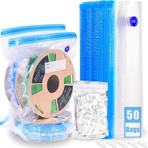 Miniatura 8 de Bolsas de almacenamiento de filamento OVV3D 30 piezas, bolsas de almacenamiento de filamento para impresora 3D de tamaño grande 32X34cm, kit sellado