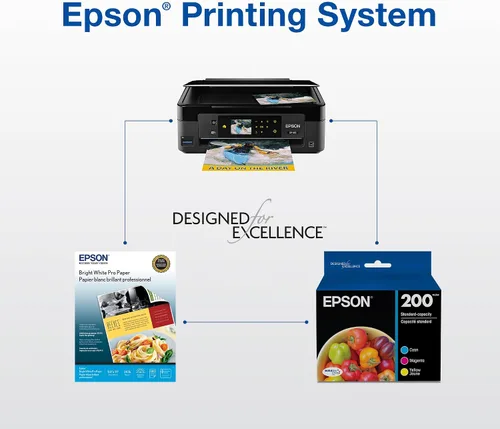 Miniatura 6 de Epson 200 DURABrite Ultra Ink Capacidad Estándar Combo de Cartucho Negro y Color (T200120-BCS) Funciona con WorkForce WF-2520, WF-2530, WF-2540