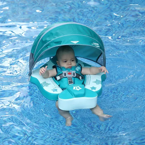 Miniatura 7 de Mambobaby Flotador con dosel Flotador para bebé No.7 Avión Añadir cola Flotador de natación Flotador de natación sólido sin aire Flotador de agua