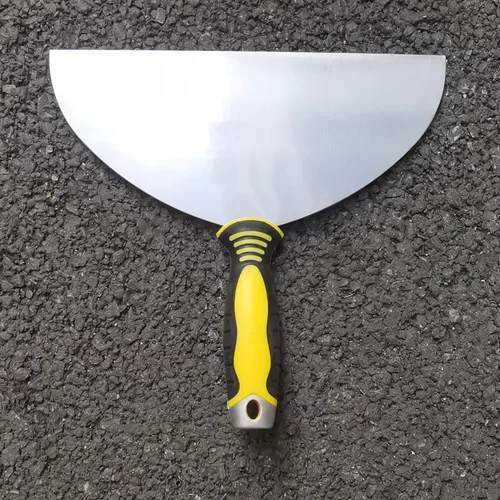 Miniatura 3 de Rascador de masilla grande, cuchillos de masilla de acero inoxidable de 10 pulgadas con mango ergonómico de plástico para pegar pintura, pared