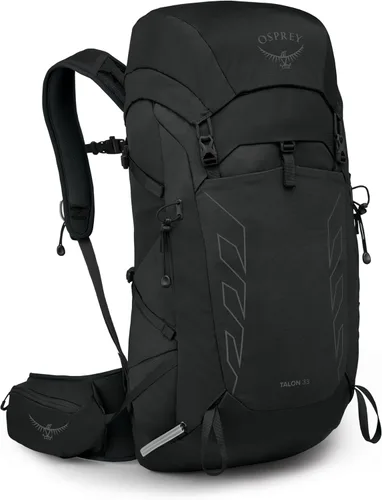 Miniatura 21 de Osprey Talon 26L Mochila de senderismo ligera para hombre - Mochila de día para viajes y campamento, negro/gris carbón