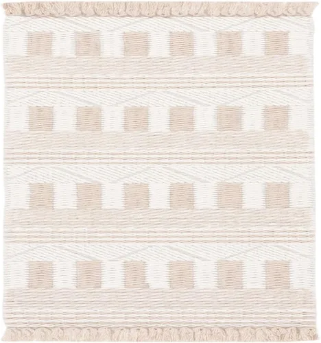 Miniatura 2 de SAFAVIEH Natura Collection - Alfombra de pasillo de 8 pies, color marfil y gris topo, diseño moderno, ideal para zonas de alto tráfico en pasillo
