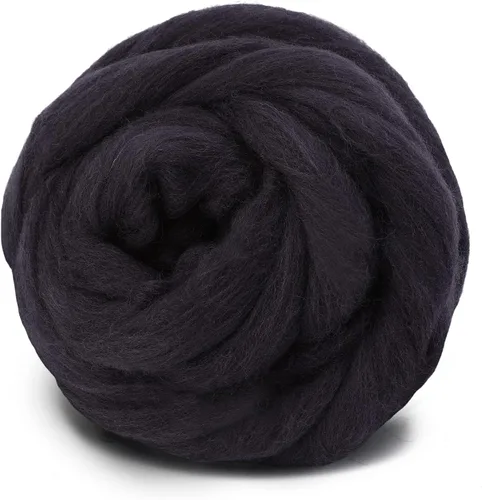 Miniatura 42 de 3.53 oz lana Roving, suministros de fieltro de lana, lana pura, hilo grueso, hilado de lana giratoria para fieltro de aguja, fieltro húmedo, Blanco