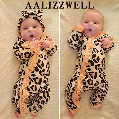 Miniatura 2 de Aalizzwell Mameluco para bebé niña, ropa de otoño e invierno con accesorios