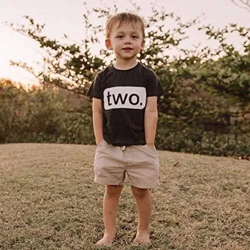 Miniatura 3 de 2 cumpleaños camiseta niño 2 años niño pequeño niño traje segundo dos camiseta fiesta