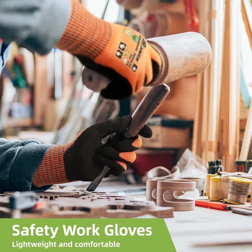 Miniatura 5 de Guantes de trabajo resistentes a los cortes de nivel más alto ProGuard PR3326 de Schwer para protección extrema, guantes de corte ANSI A9 con pulgar