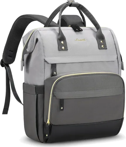 Miniatura 36 de LOVEVOOK Mochila para Laptop para Mujeres, Mochilas de Trabajo y Negocios de 17 Pulgadas Bolso con Gran Capacidad, Bolsa de Enfermera Impermeable