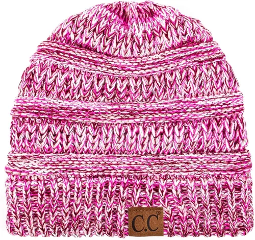 Miniatura 408 de C.C Trendy Warm Chunky Soft Stretch Cable Knit Beanie
