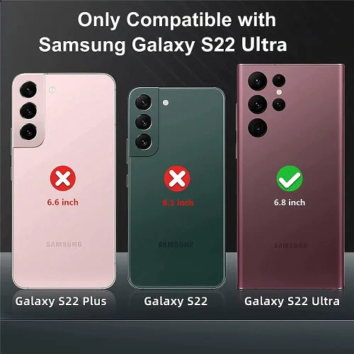 Miniatura 2 de Funda tipo cartera para Samsung Galaxy S22 Ultra 5G, piel sintética de alta calidad con diseño de árbol en relieve [atril] [ranuras para tarjetas]