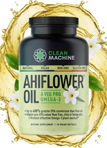 Alternativa al aceite de pescado vegano – Suplemento galardonado con Omega 3, DHA, EPA y GLA – Omegas a base de plantas – 4 veces mejor que el lino,