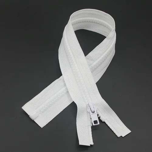 Miniatura 28 de Leekayer 2 cremalleras separadoras #5 de 27 pulgadas para abrigos de costura, chaqueta de cremallera, 26.8 in, cremalleras de plástico moldeado Negro