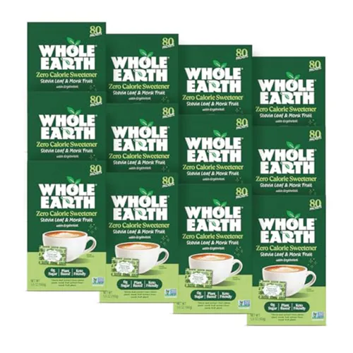 Miniatura 12 de Whole Earth Sweetener Co. NATURE SWEET Edulcorante de fruta de estevia y fruta de monje, edulcorante de eritritol, paquetes de estevia de hoja