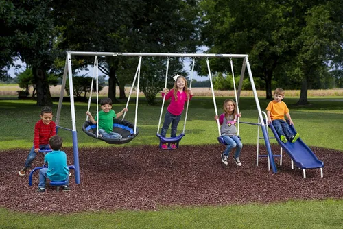 Miniatura 4 de XDP Recreation Free N' Swing - Juego de columpios, color gris y Little Tikes Snug 'n Secure Pink Swing con correas ajustables, 2 en 1 para bebés