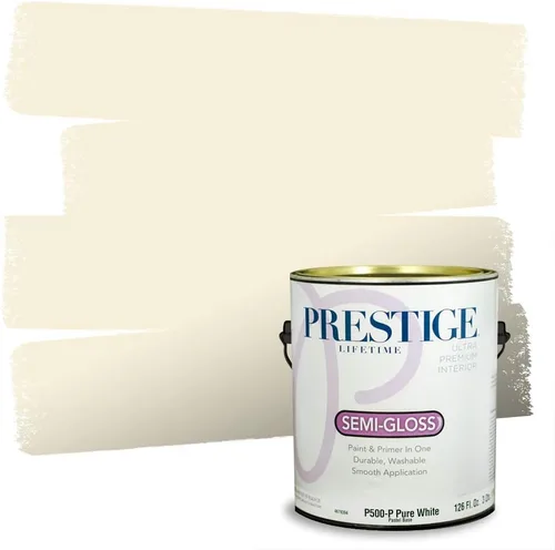 Miniatura 122 de PRESTIGE Paints Exterior Paint and Primer In One, 1-Gallon, Satin, Comparable Match of Benjamin Moore* Royal Linen* 931BM-PCM