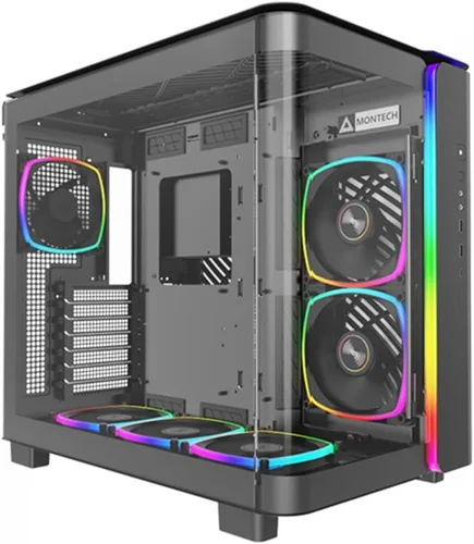 Miniatura 2 de Montech King 95 PRO - Carcasa de PC Gaming ATX de media torre de doble cámara, alto flujo de aire, paneles sin herramientas, frente curva de vidrio