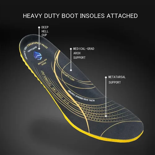 Miniatura 7 de SUREWAY Mens 10 in Soft/Steel Toe Waterproof Wellington Boot,Heavy Duty Pull On Work Boots for Men,Full Grain Leather,Goodyear Welted,Superior Slip