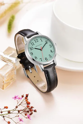 Miniatura 2 de BRIGADA - Reloj de mujer elegante reloj para mujer correa de cuero reloj de chicas para mujer impermeable