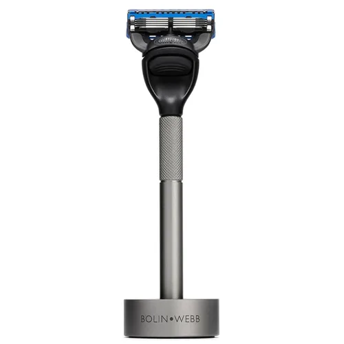 Miniatura 2 de Bolin Webb Generation Razor & Stand - Maquinillas de afeitar de lujo para hombres con 5 cuchillas Gillette Fusion, maquinilla de afeitar de aluminio