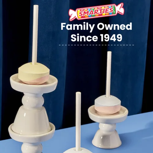 Miniatura 3 de Smarties Double Lollies Mega - Paletas sin gluten, sin cacahuete, sin grasa, sabores frutales surtidos – perfectas para cumpleaños, fiestas, hechas
