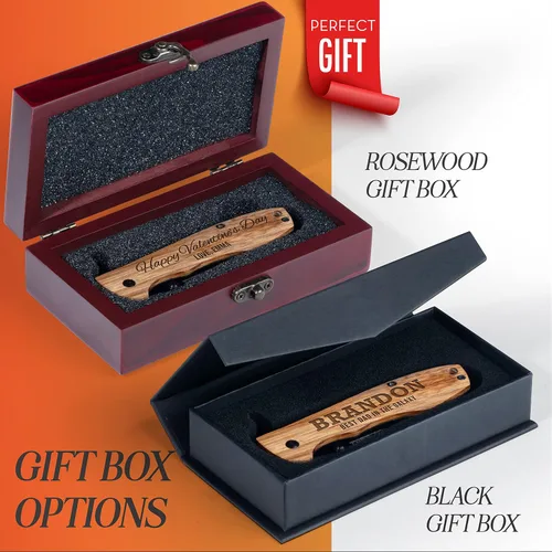 Miniatura 3 de Regalos para hombres, navaja de bolsillo personalizada para hombres 18 iconos opcionales - 10 opciones de fuente Regalos para hombres, cuchillos