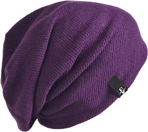Miniatura 119 de FORBUSITE Gorro de punto largo holgado para hombre para verano e invierno, de gran