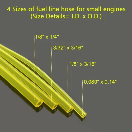 HUZTL Kit de manguera de línea de combustible de 3/32 pulgadas x 3/16 pulgadas 1/8 pulgadas x 3/16 pulgadas 1/8 pulgadas x 1/4 pulgadas .080