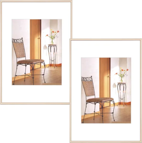Miniatura 12 de Portarretratos para fotos de 4 x 6 pulgadas con paspartú o de 5 x 7 pulgadas sin paspartú. Se puede colgar en la pared o colocar en cualquier otro