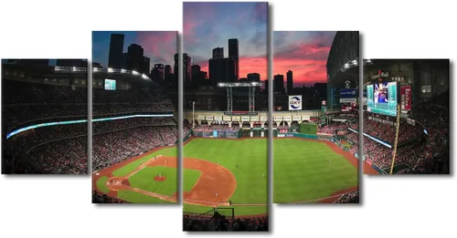 Miniatura 59 de Arte para pared, lienzo para estadio deportivo, arte para pared, diseño de campo de Wrigley en Chicago, pinturas de Chicago, impresiones sobre