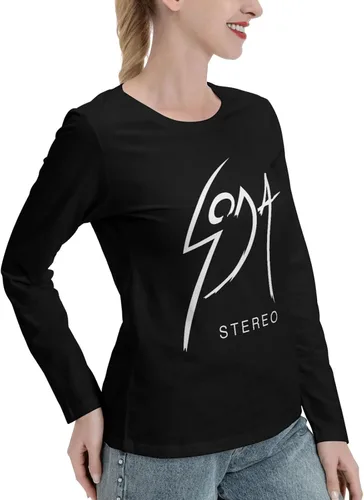 Miniatura 2 de Soda Stereo T Shirts Womens Fashion Lightweight Fall O-Neck Long Sleeve Tee Tops