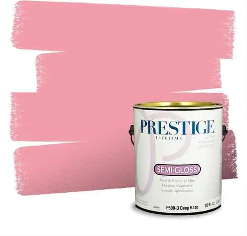 Miniatura 777 de Prestige Paints Pintura exterior e imprimación en uno, 1 galón, plano, coincidencia comparable de Valspar* Amber Rose*