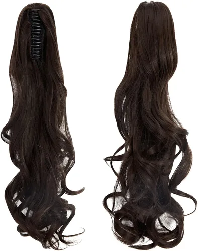 Miniatura 3 de Fut - Extensiones de pelo largo y lacio con broche, cola de caballo para mujer (21 pulgadas)