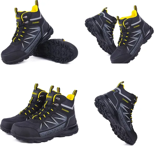 Miniatura 4 de Botas de trabajo con punta de acero para mujer, botas de trabajo aisladas, zapatos de punta de acero, botas de construcción cómodas, botas