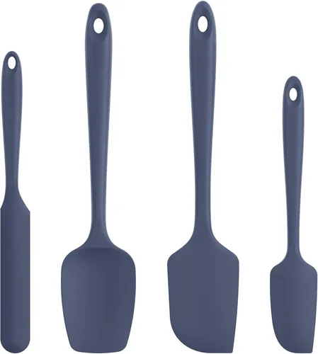 Miniatura 14 de Juego de espátulas de silicona U-Taste con resistencia al calor de 600 grados Fahrenheit (Negro)