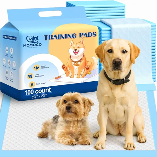 Miniatura 9 de MoMoCo Value Pack Almohadillas de Entrenamiento para Cachorros 23"x23", 200 Unidades (Azul100 + Rosa100) – Almohadillas Sanitarias a Prueba de Fugas