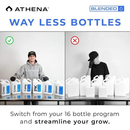 Miniatura 4 de Athena Blended Bloom A&B Fertilizante líquido de floración de 2 partes para hidroponía y suelo Alimento vegetal Bloom Booster NPK A 4-0-5 B